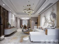 新中式風格家居裝修裝飾室內設計效果-G609